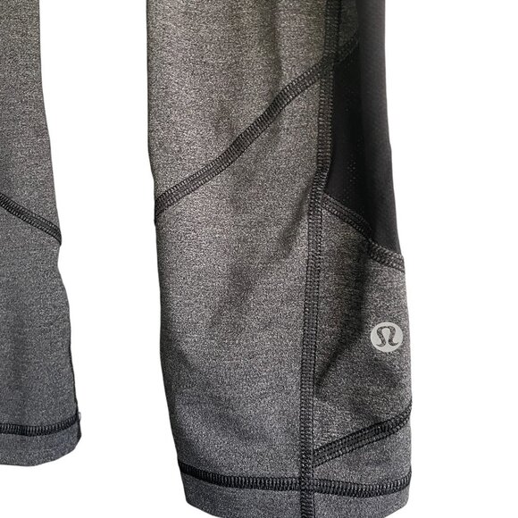 Women's Lululemon Grey Pace Rival Crop 22 - Size 6 - Picture 3 of 5